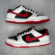 Nike Dunk Low Retro White Black University Red *pre-owned* SIZE 10