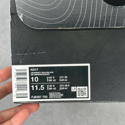 Nike KD 17 Sunrise *pre-owned* SIZE 10