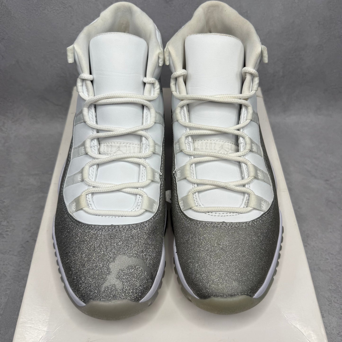 Jordan 11 Retro White Metallic Silver (Women's) *pre-owned* SIZE 12W