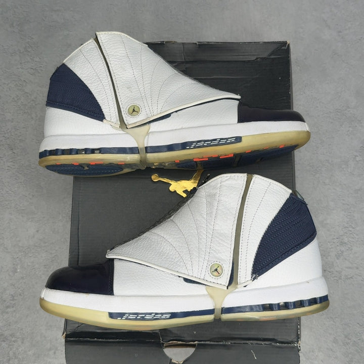 Jordan 16 Retro Midnight Navy (2016) 10.5 (Pre-Owned) - Kicks Collective PA - Jordan - 683075-106-10.5-PO-1 - Pre-Owned Sneakers - 10.5M / 12W