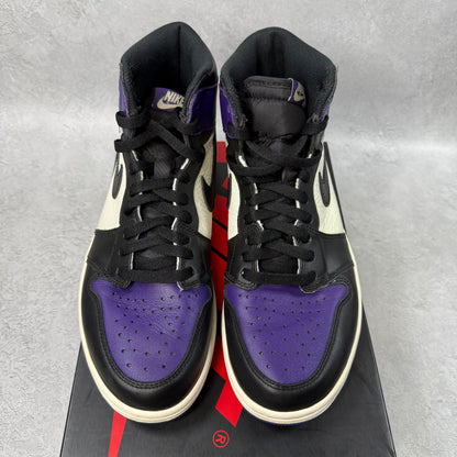 Jordan 1 Retro High Court Purple *pre-owned* SIZE 9.5