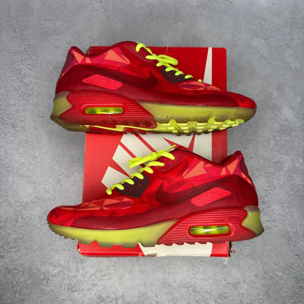 Nike Air Max 90 Ice Gym Red *pre - owned* SIZE 10.5 - Kicks Collective PA - Nike - 631748-600 - Men's Shoes - 10.5M/12W - Pre - Owned