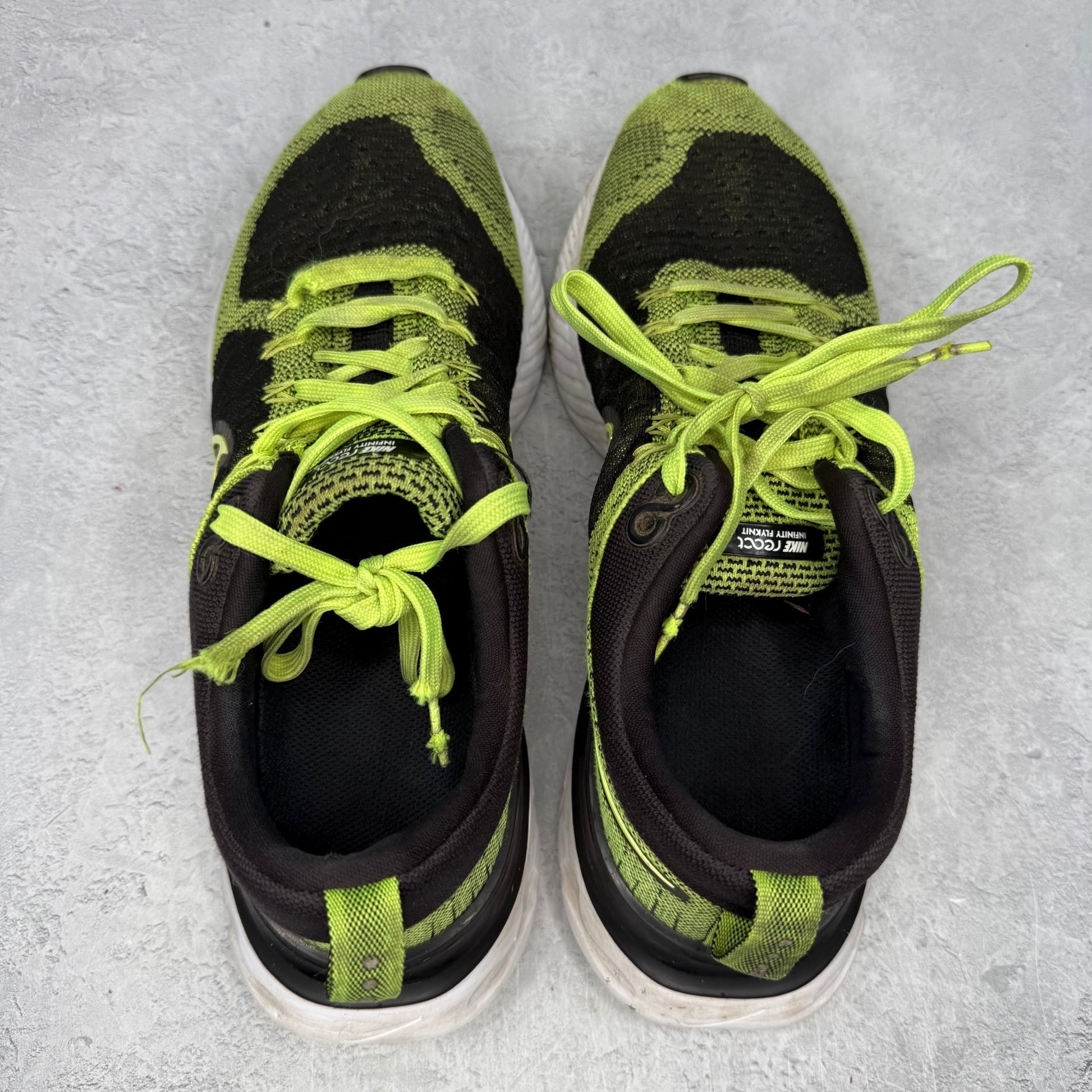 Nike React Infinity Run Flyknit 2 Volt Black *pre - owned* SIZE 10.5 - Kicks Collective PA - Nike - CT2357-700 - Men's Shoes - 10.5M/12W - Pre - Owned - No Box