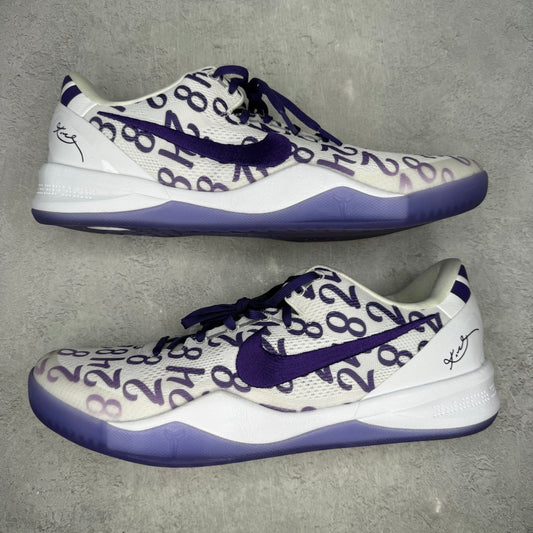 Nike Kobe 8 Protro Court Purple *pre - owned* SIZE 15 - Kicks Collective PA - Nike - FQ3549-100 - Men's Shoes - 15M/16.5W - Pre - Owned - No Box