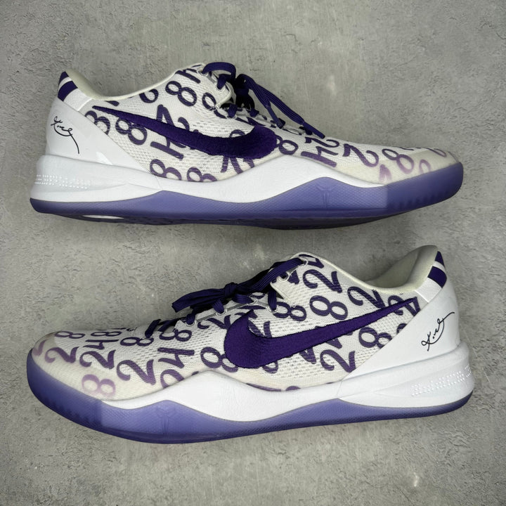 Nike Kobe 8 Protro Court Purple *pre - owned* SIZE 15 - Kicks Collective PA - Nike - FQ3549-100 - Men's Shoes - 15M/16.5W - Pre - Owned - No Box