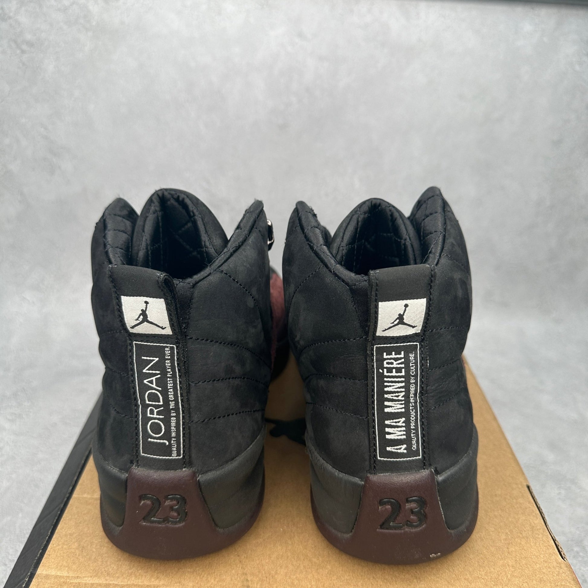 Jordan 12 Retro SP A Ma Maniére Black (Women's) *pre - owned* SIZE 11.5W - Kicks Collective PA - Nike - DV6989 - 001 - Women's Shoes - 10M/11.5W - Pre - Owned