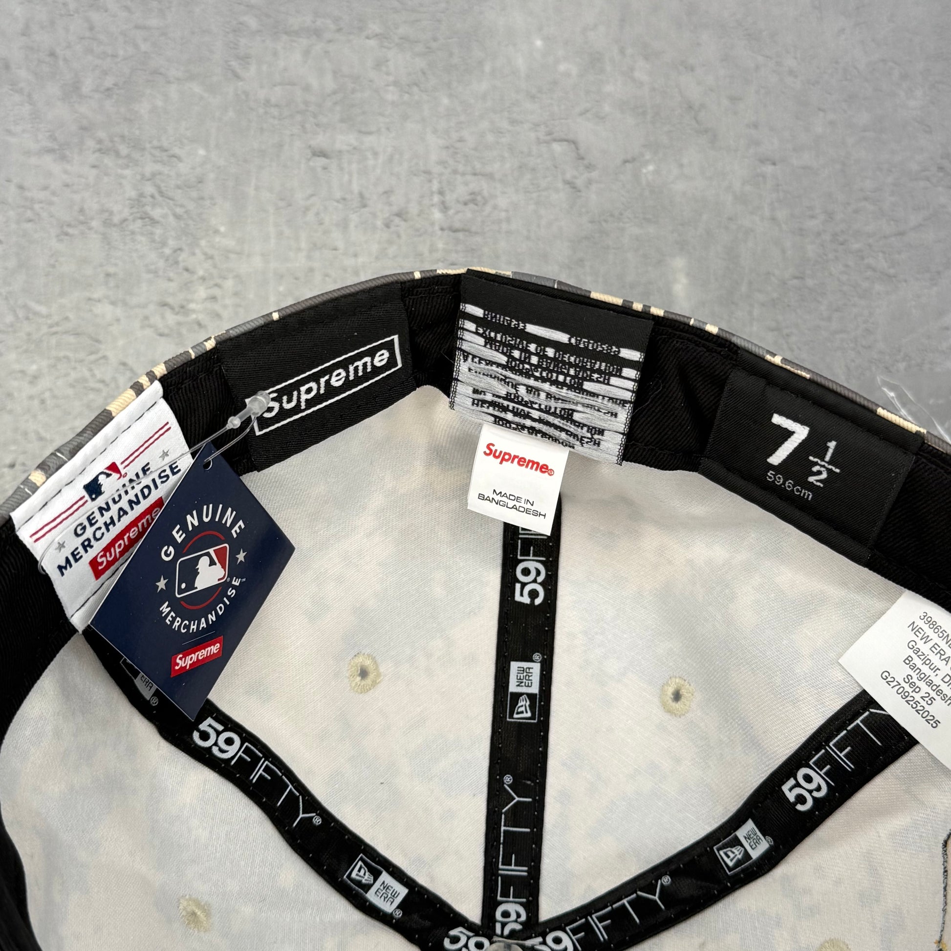 Supreme MLB Teams Box Logo New Era 59Fifty Cap Digital Camo *SIZE 7 1/2*