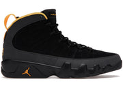 Jordan 9 Retro Dark Charcoal University Gold *pre-owned* SIZE 9.5
