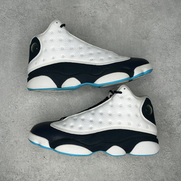 Jordan 13 Retro Obsidian Powder Blue White *pre-owned* SIZE 8.5