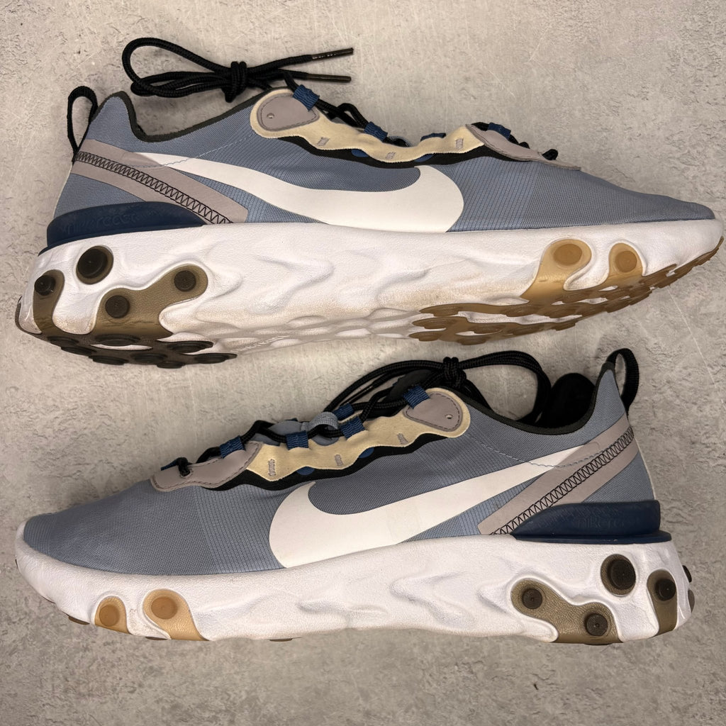 Nike React Element 55 Indigo Fog Mystic Navy *pre-owned* SIZE 12