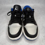 Jordan 1 Low Black Game Royal Metallic Platinum *pre-owned* SIZE 9.5