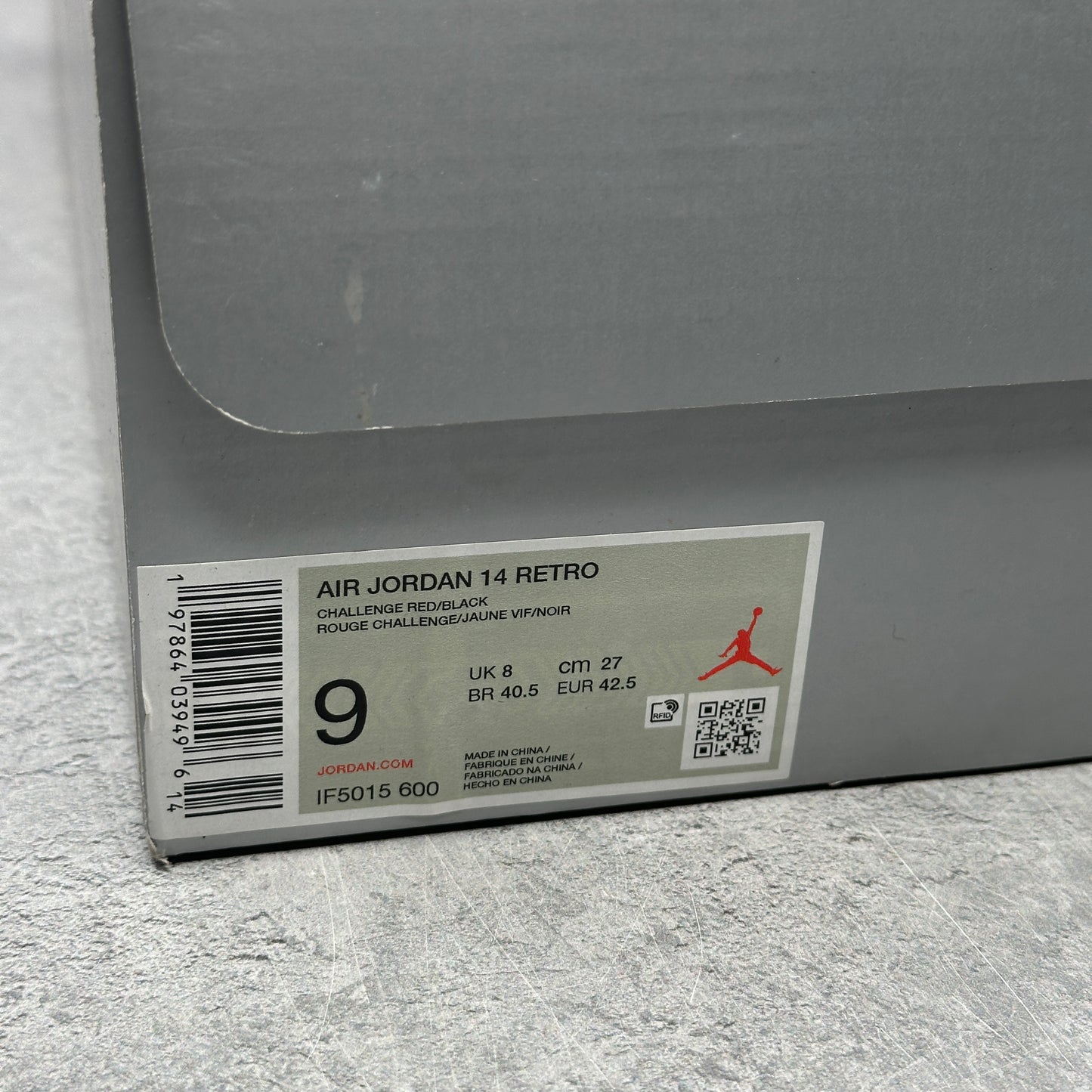 Jordan 14 Retro Ferrari (2025) *pre-owned* SIZE 9