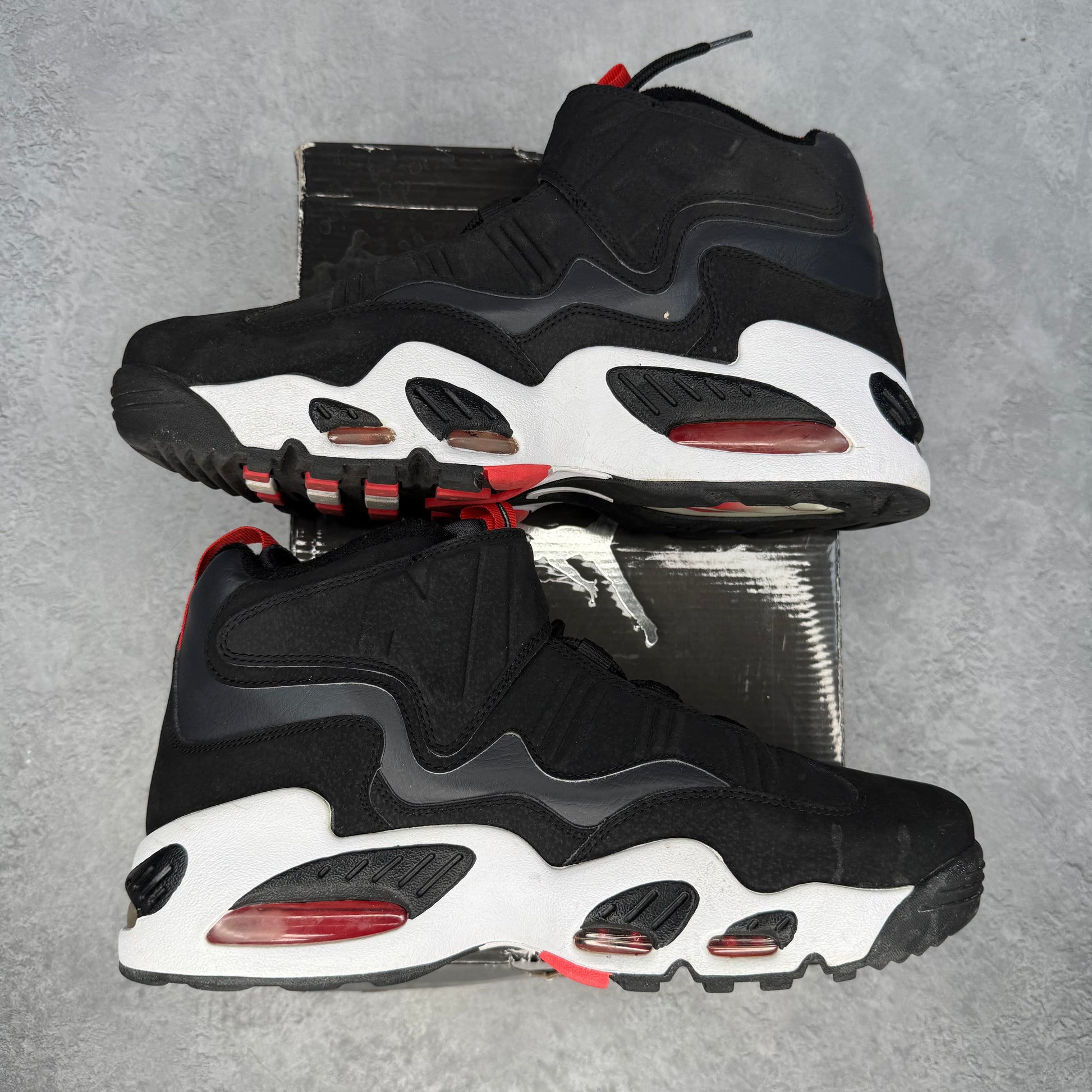 Nike Air Griffey Max 1 Anthracite Hot Red *pre-owned* SIZE 9
