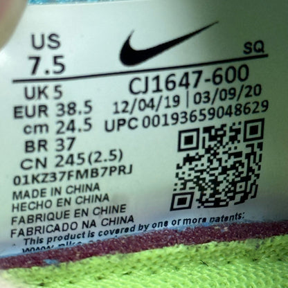 Nike Air Force 1 Low Washed Coral Ghost Green (Women's) *pre - owned* SIZE 7.5W - Kicks Collective PA - Nike - CJ1647-600 - Women's Shoes - 6M/7.5W - Pre - Owned - No Box