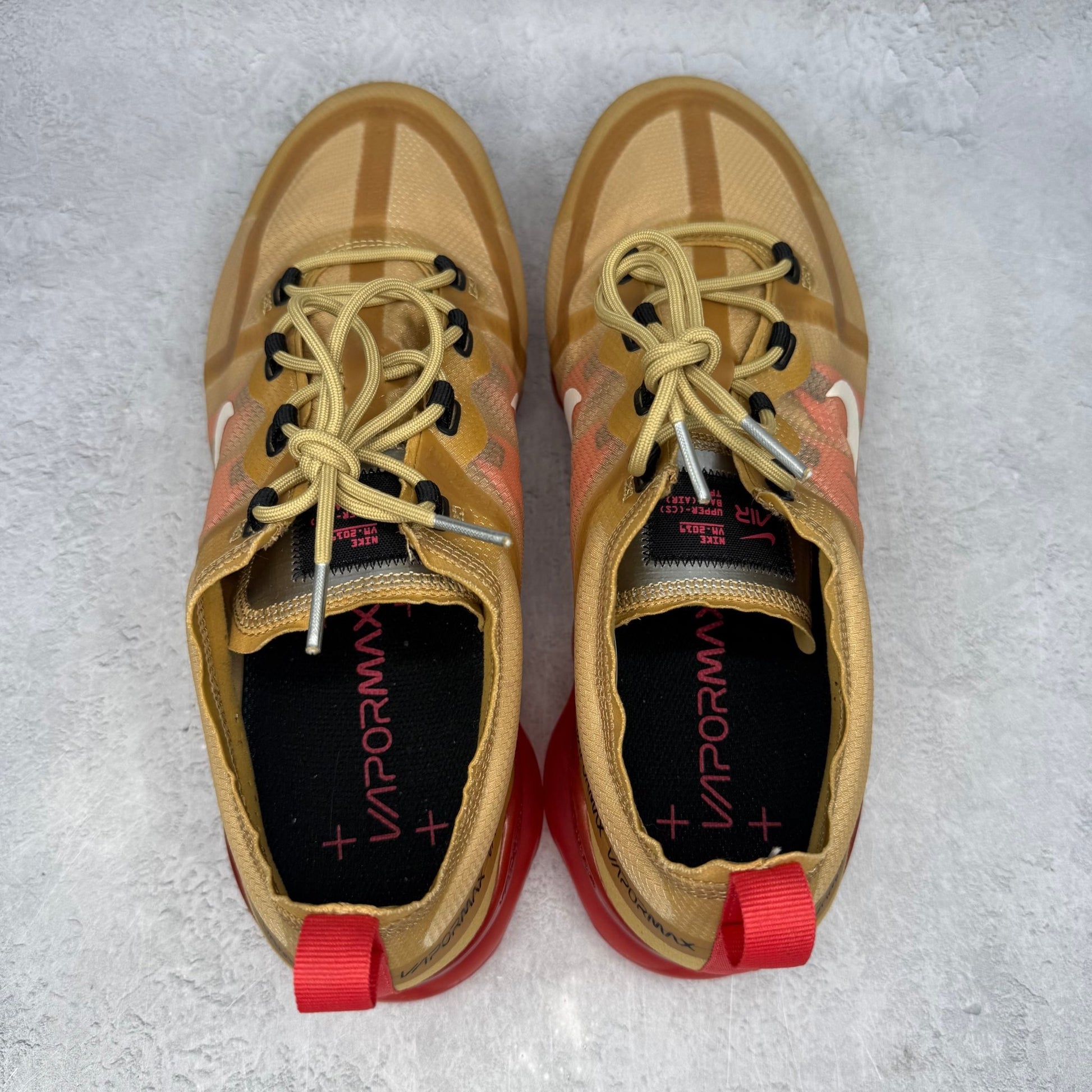 Nike Air VaporMax 2019 Club Gold Ember Glow *pre - owned* SIZE 12 - Kicks Collective PA - Nike - AR6631-701 - Men's Shoes - 12M/13.5W - Pre - Owned - No Box
