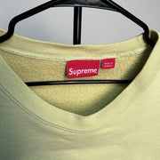 Supreme Box Logo Crewneck (FW22) Pale Yellow *pre-owned* SIZE XL