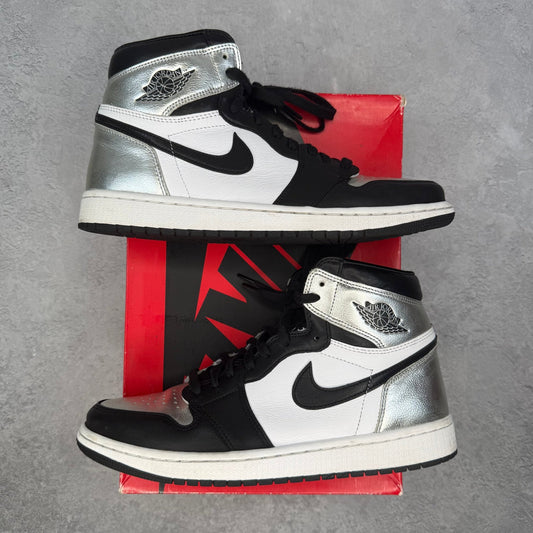 Jordan 1 Retro High Silver Toe (Women's) *pre - owned* SIZE 11W - Kicks Collective PA - Jordan - CD0461-001 - Women's Shoes - 9.5M/11W - Pre - Owned