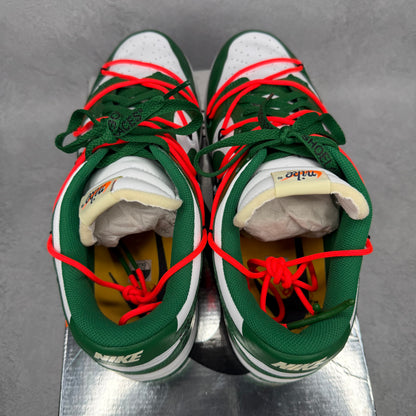 Nike Dunk Low Off-White Pine Green VNDS *pre-owned* SIZE 13