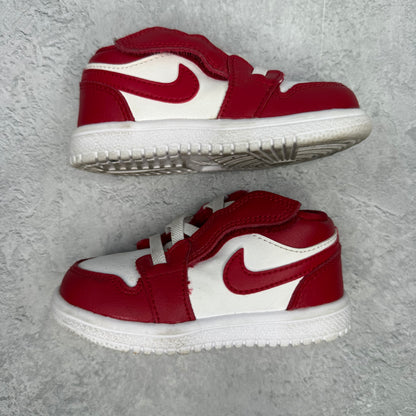Jordan 1 Low Alt Gym Red White (TD) *pre-owned* SIZE 6C