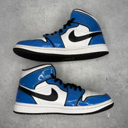 Jordan 1 Mid Signal Blue *pre-owned* SIZE 9