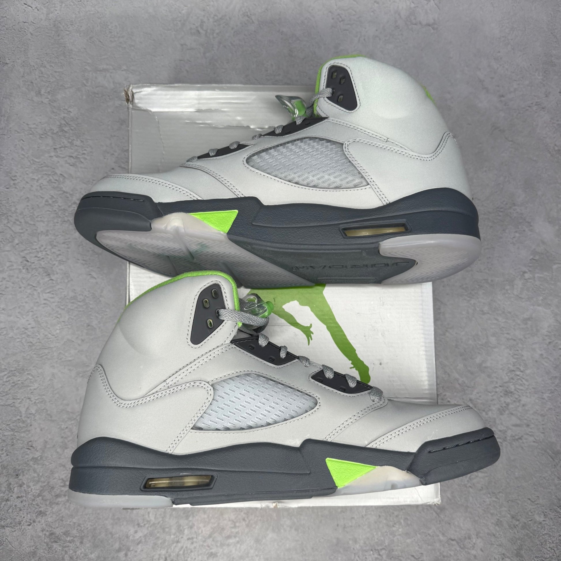 Jordan 5 Retro Green Bean (2022) - Kicks Collective PA - Jordan - DM9014-003 - Men's Shoes - 11.5M/13W - Brand New - Original Box (Damaged)
