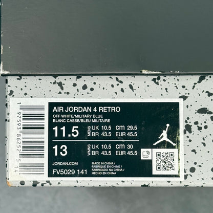 Jordan 4 Retro Military Blue (2024) *pre-owned* SIZE 11.5