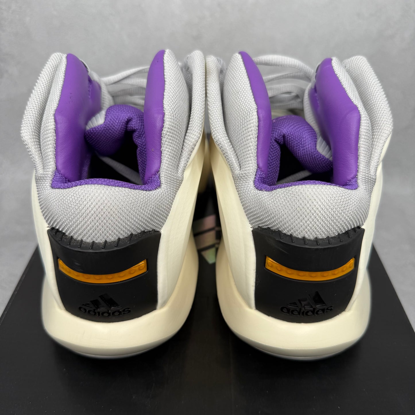 adidas Crazy 1 Cream White Active Purple *pre-owned* SIZE 11.5