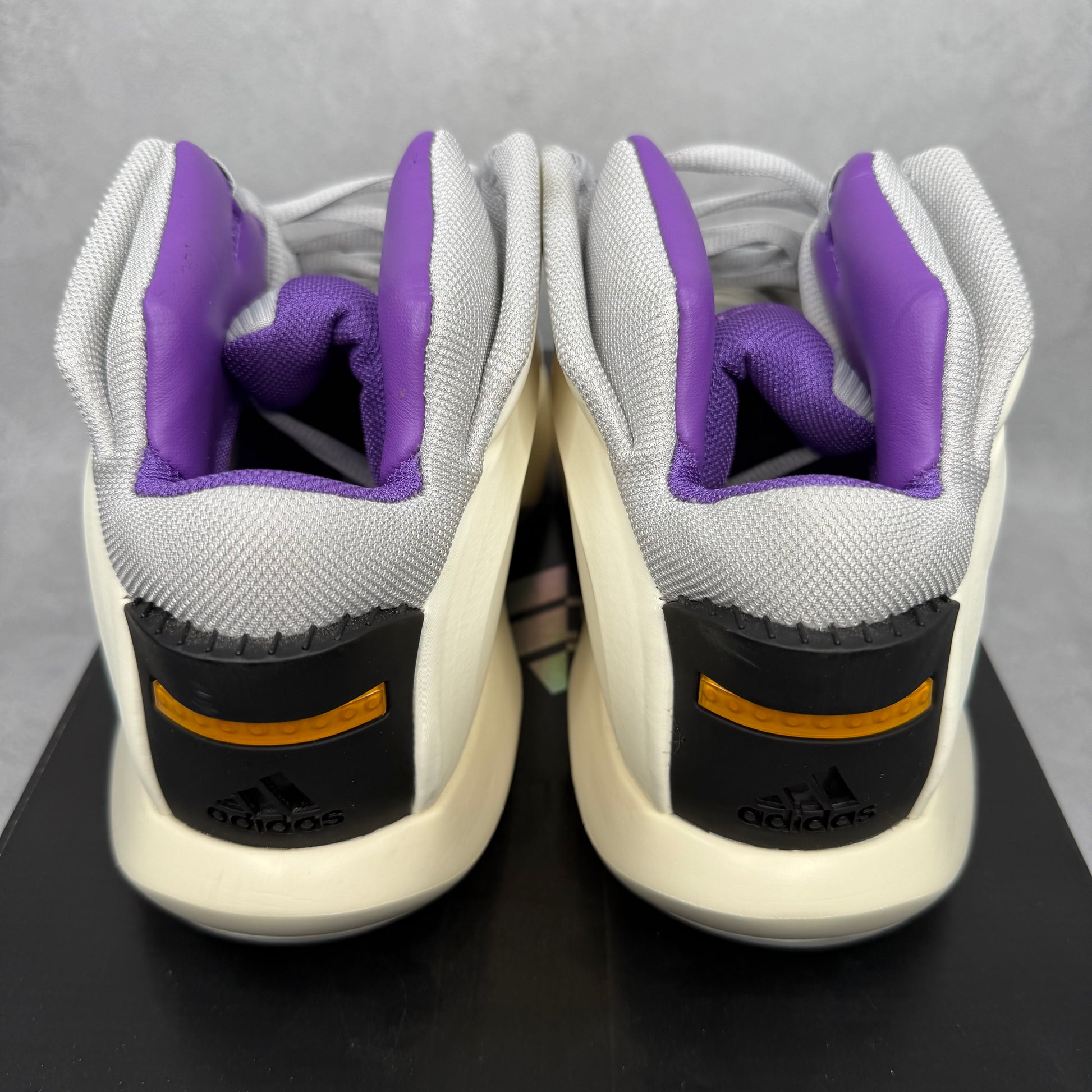 adidas Crazy 1 Cream White Active Purple *pre-owned* SIZE 11.5