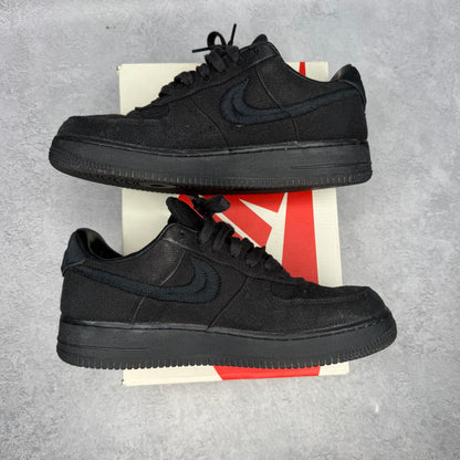 Nike Air Force 1 Low Stussy Black *pre - owned* SIZE 10.5 - Kicks Collective PA - Nike - CZ9084-001 - Men's Shoes - 8.5M/10W - Pre - Owned