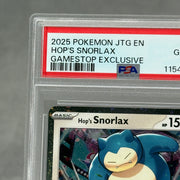 Hop's Snorlax - 117/159 (GameStop) (Cosmos Holo) PSA 10 GEM MINT
