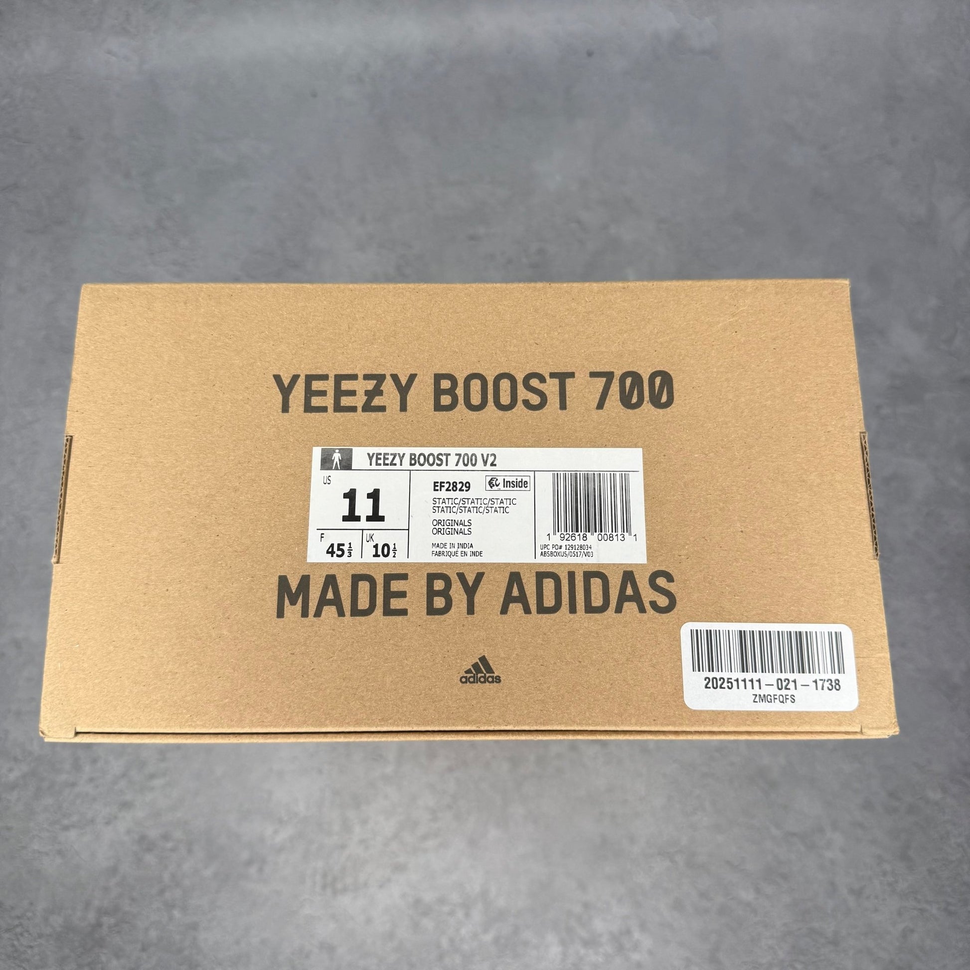 adidas Yeezy Boost 700 V2 Static VNDS *pre - owned* SIZE 11 - Kicks Collective PA - adidas - EF2829 - Men's Shoes - 11M/12.5W - Pre - Owned