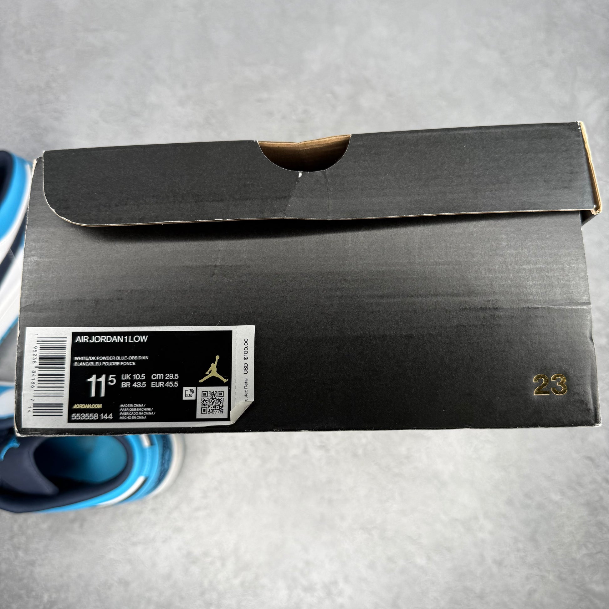 Jordan 1 Low UNC (2021) *pre-owned* SIZE 11.5