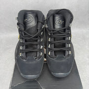 Reebok Question Mid Black Gold *pre-owned* SIZE 8.5