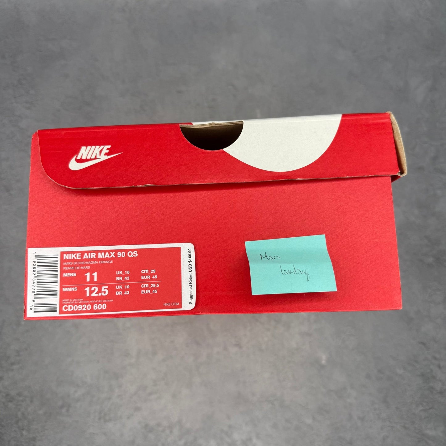 Nike Air Max 90 Mars Landing *pre - owned* SIZE 11 - Kicks Collective PA - Nike - CD0920-600 - Men's Shoes - 11M/12.5W - Pre - Owned