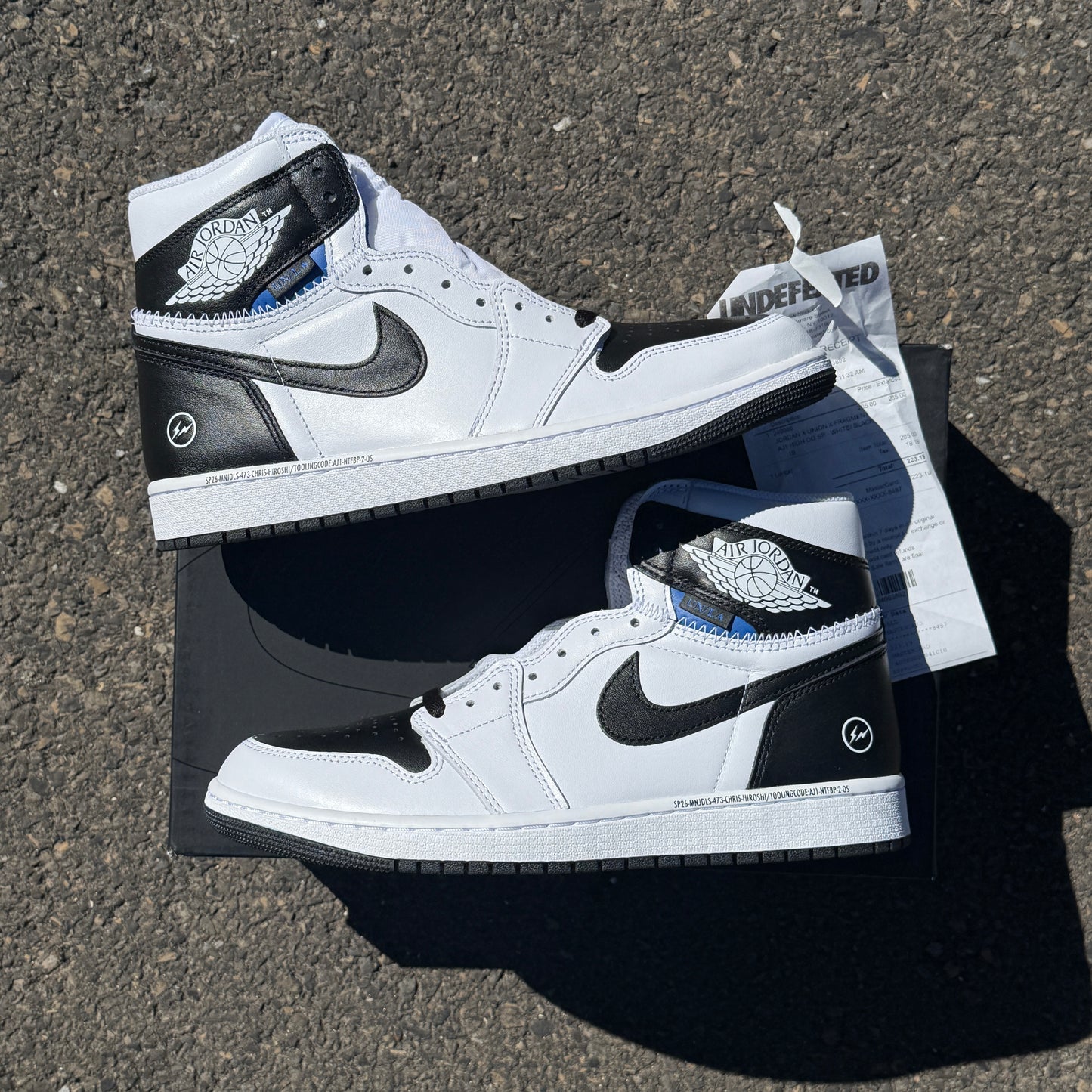 Jordan 1 Retro High OG SP Fragment x Union LA White Black