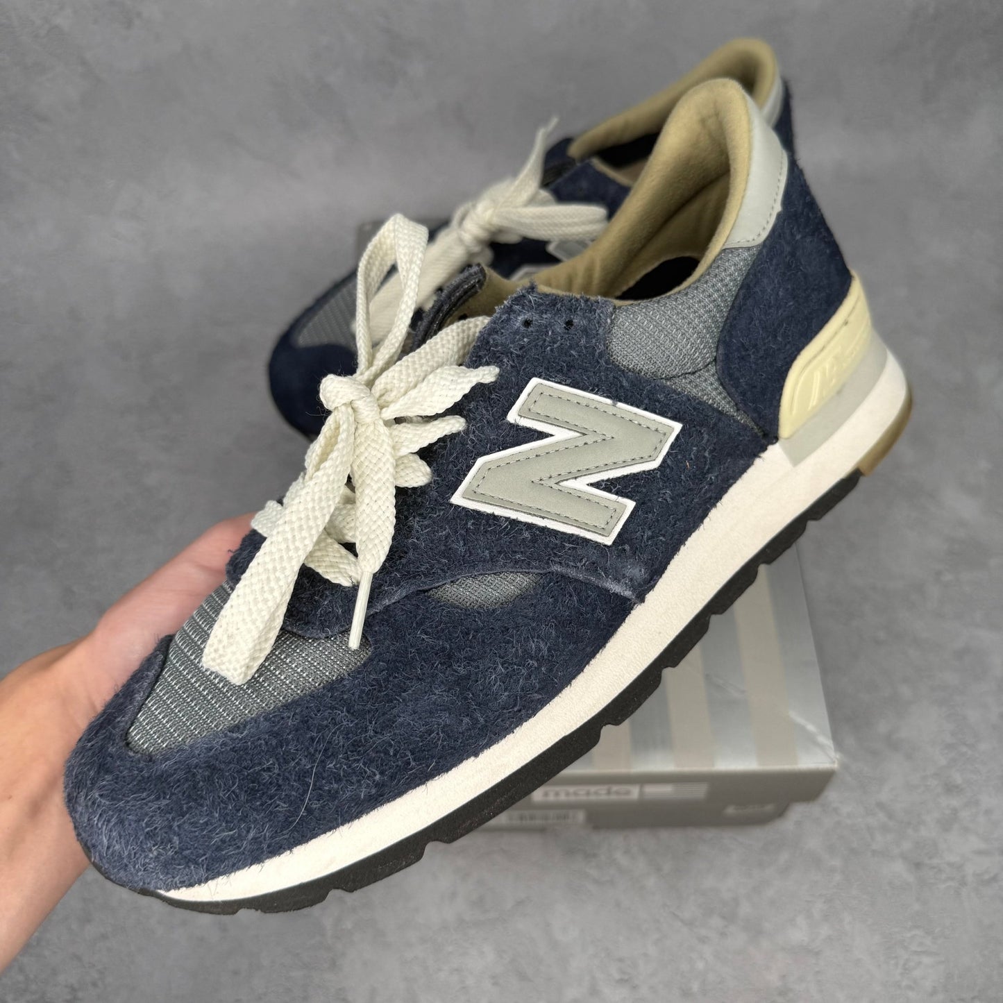 New Balance 990v1 Carhartt WIP MiUSA Dark Navy *pre - owned* SIZE 11 - Kicks Collective PA - New Balance - M990CH1 - Men's Shoes - 11M/12.5W - Pre - Owned