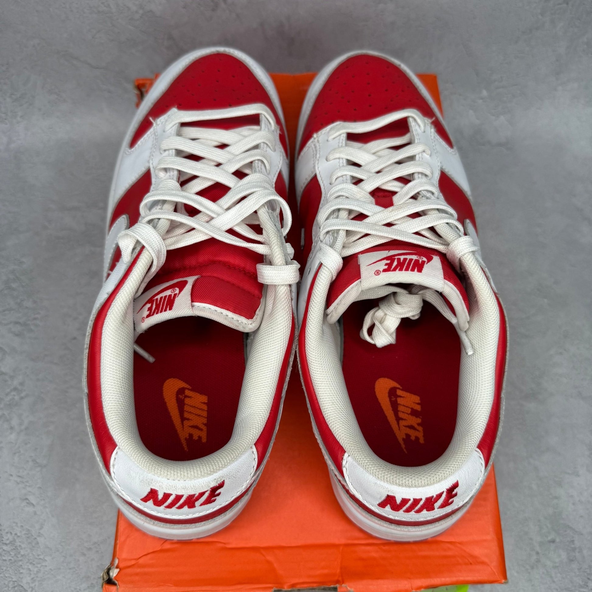 Nike Dunk Low Championship Red *pre - owned* SIZE 10.5 - Kicks Collective PA - Nike - DD1391-600 - Men's Shoes - 10.5M/12W - Pre - Owned - No Box