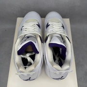 Jordan 4 Retro Metallic Purple *yellowing*