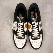 Nike Air Force 1 Low Black White Metallic Gold *pre - owned* SIZE 8 - Kicks Collective PA - Nike - CZ9189-001 - Men's Shoes - 8M/9.5W - Pre - Owned - No Box