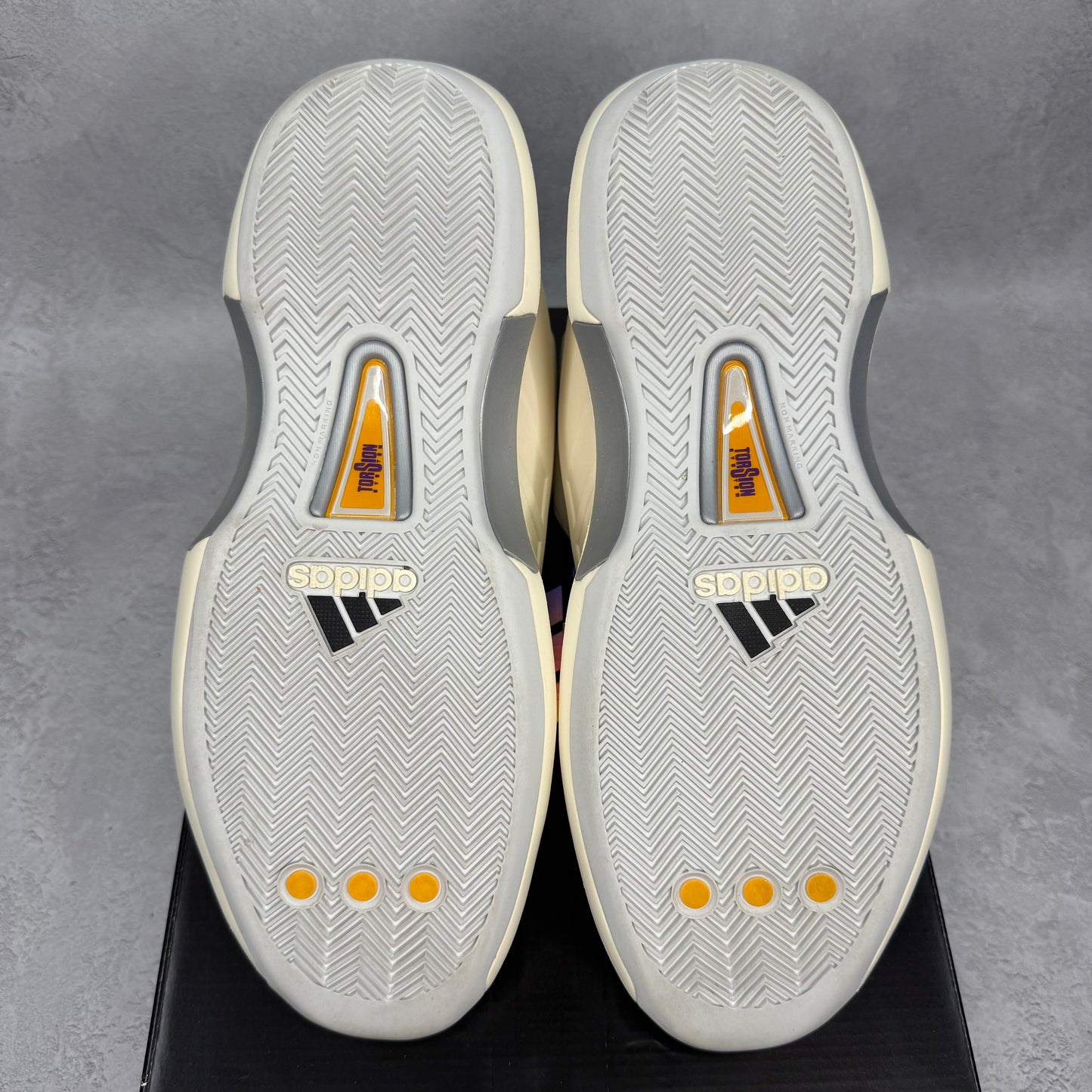 adidas Crazy 1 Cream White Active Purple *pre-owned* SIZE 11.5