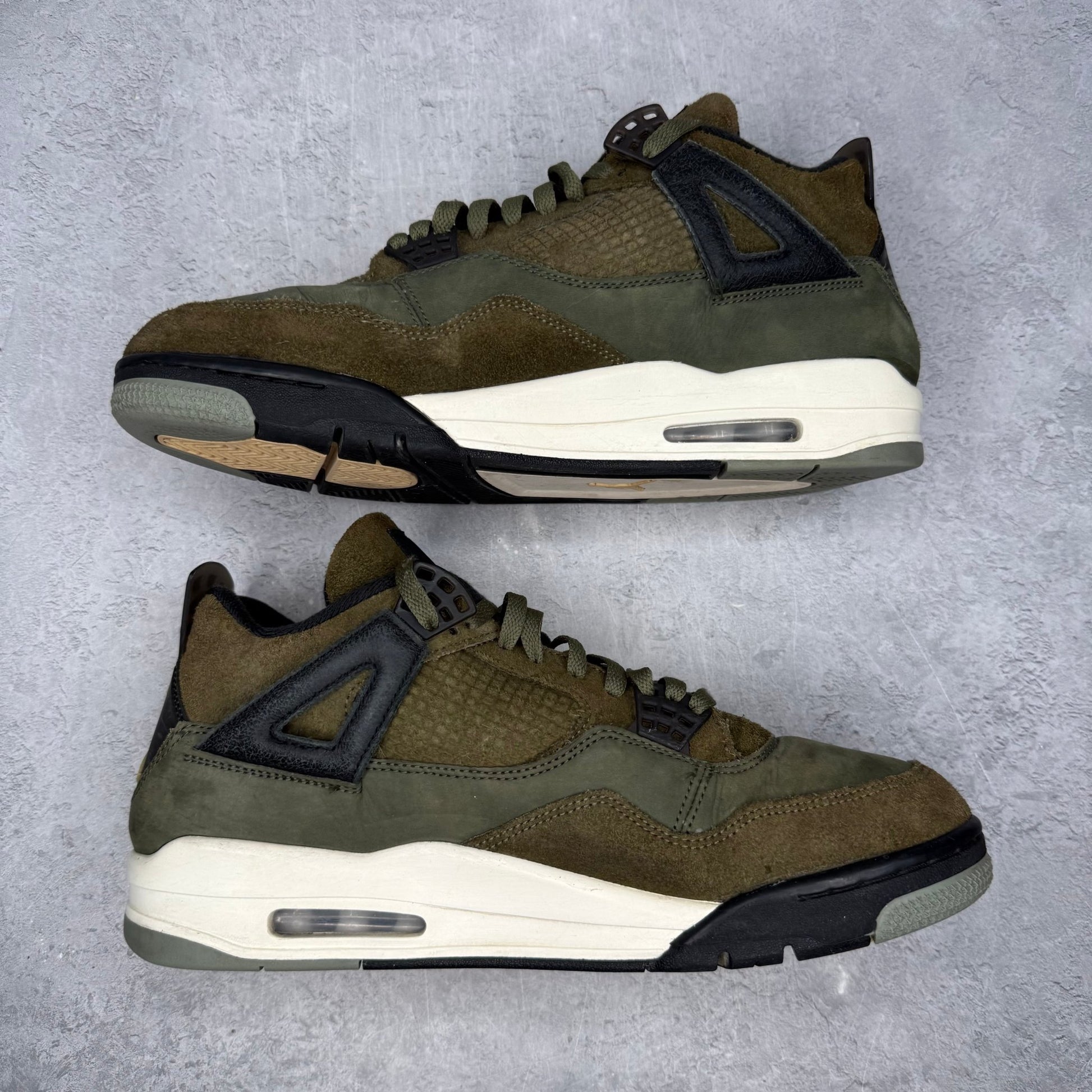 Jordan 4 Retro SE Craft Medium Olive *pre - owned* SIZE 12 - Kicks Collective PA - Jordan - FB9927-200 - Men's Shoes - 12M/13.5W - Pre - Owned - No Box