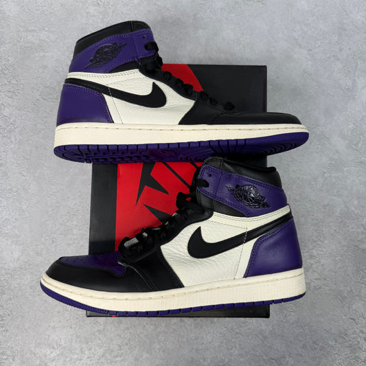 Jordan 1 Retro High Court Purple *pre-owned* SIZE 9.5