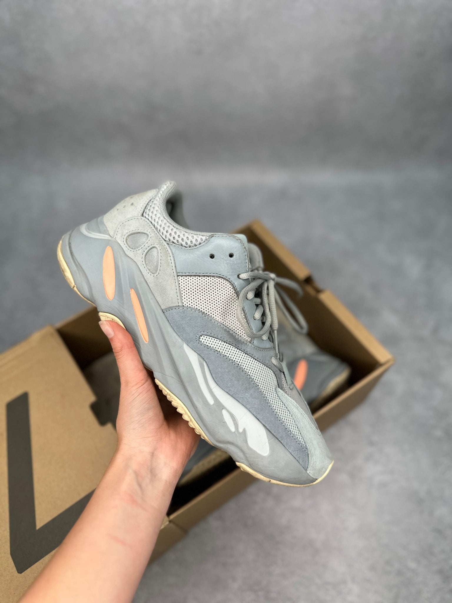 adidas Yeezy Boost 700 Inertia *pre - owned* SIZE 10.5 - Kicks Collective PA - adidas - EG7597 - Men's Shoes - 10.5M/12W - Pre - Owned