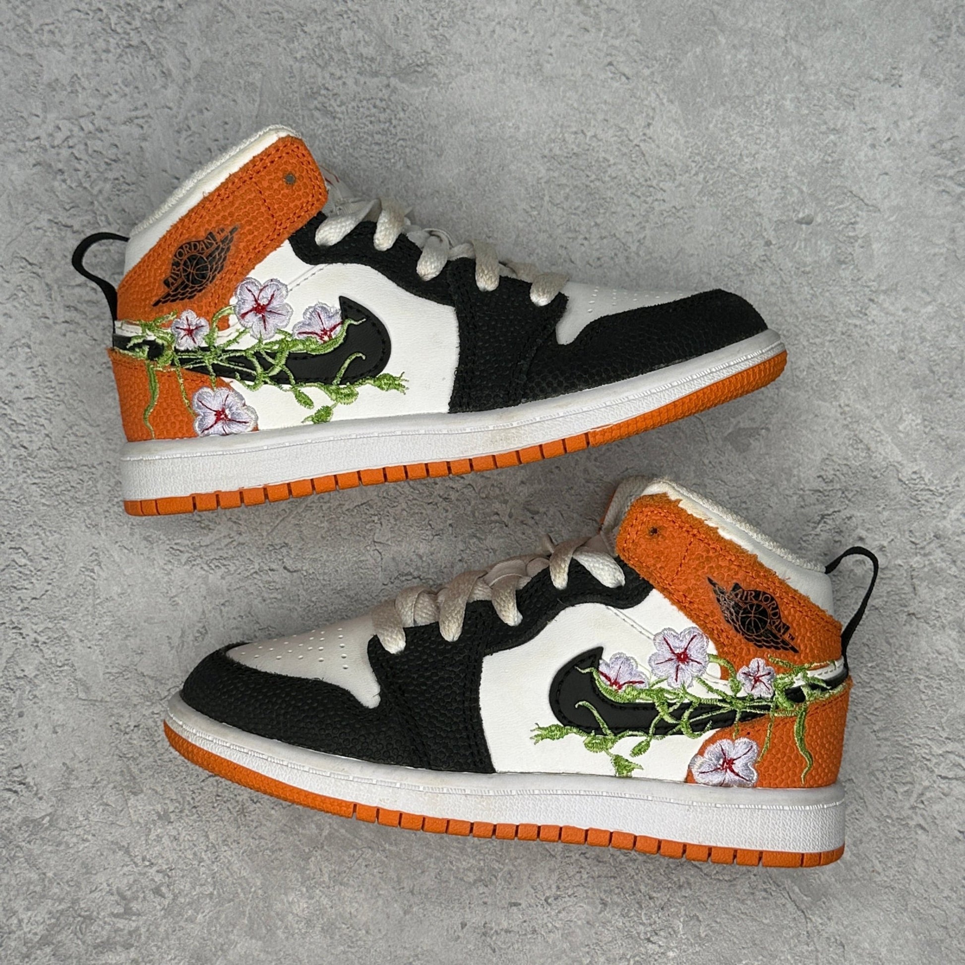 Jordan 1 Mid SE Basketball Blossom (PS) *pre - owned* SIZE 12C - Kicks Collective PA - Jordan - DQ8393 - 100 - Toddler's - 12C - Pre - Owned