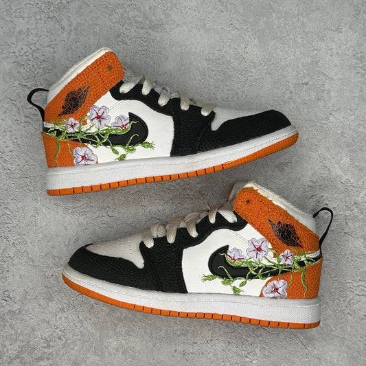 Jordan 1 Mid SE Basketball Blossom (PS) *pre - owned* SIZE 12C - Kicks Collective PA - Jordan - DQ8393 - 100 - Toddler's - 12C - Pre - Owned