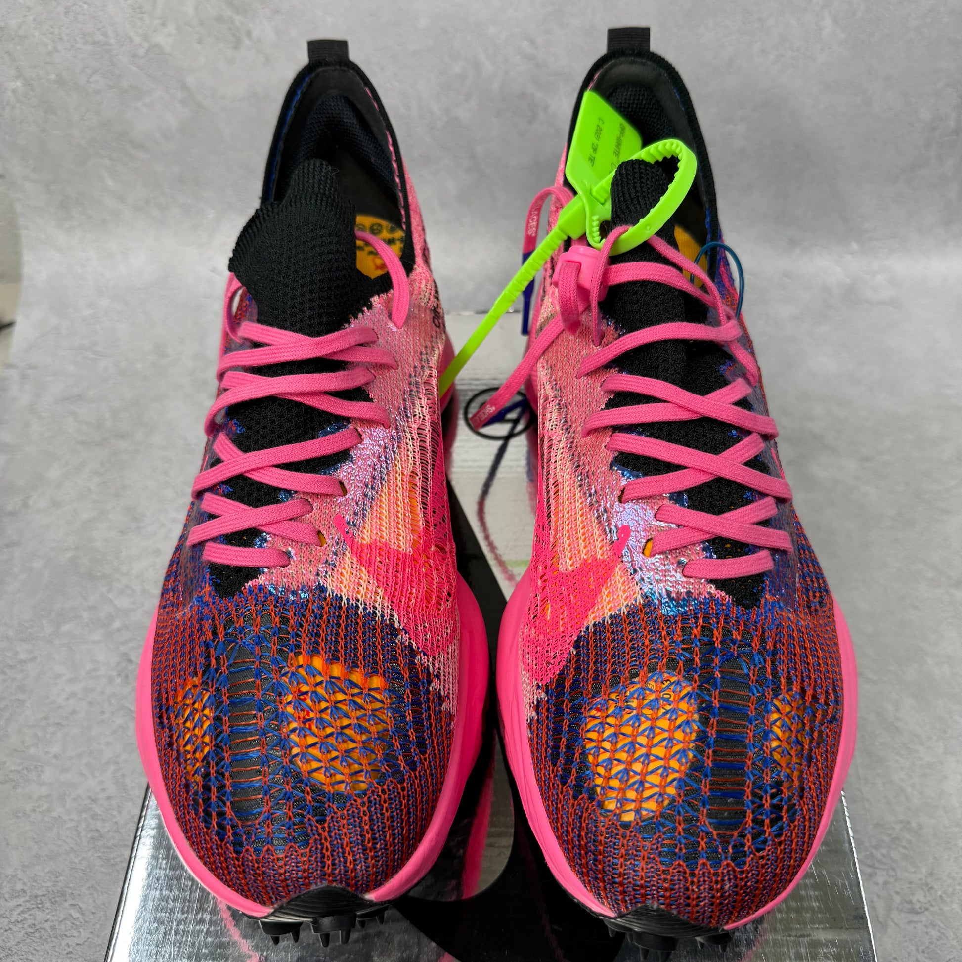 Nike Air Zoom Tempo Next% Flyknit Off-White Racer Blue Pink Glow