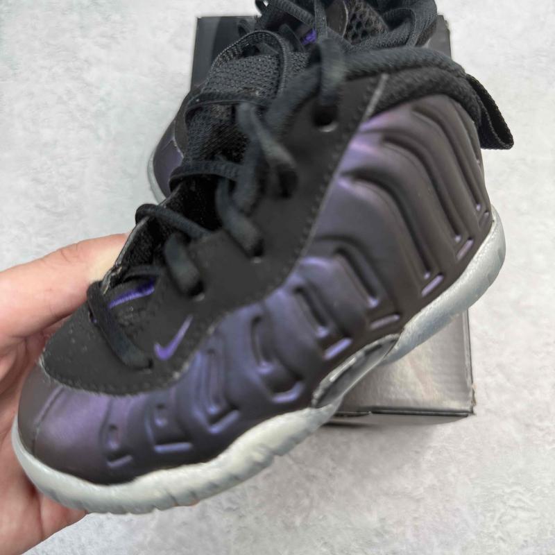 Nike Little Posite One Eggplant (2024) (TD) *pre - owned* SIZE 5C - Kicks Collective PA - Nike - FJ1257 - 001 - Kid's Shoes - 5Y - Pre - Owned