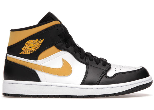 Jordan 1 Mid White Pollen Black - Kicks Collective PA - Jordan - 554724-177 - Men's Shoes - 7.5M/9W - Brand New