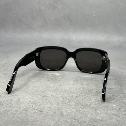 Balenciaga Square Rectangle Sunglasses Black/Black/Grey *pre-owned*