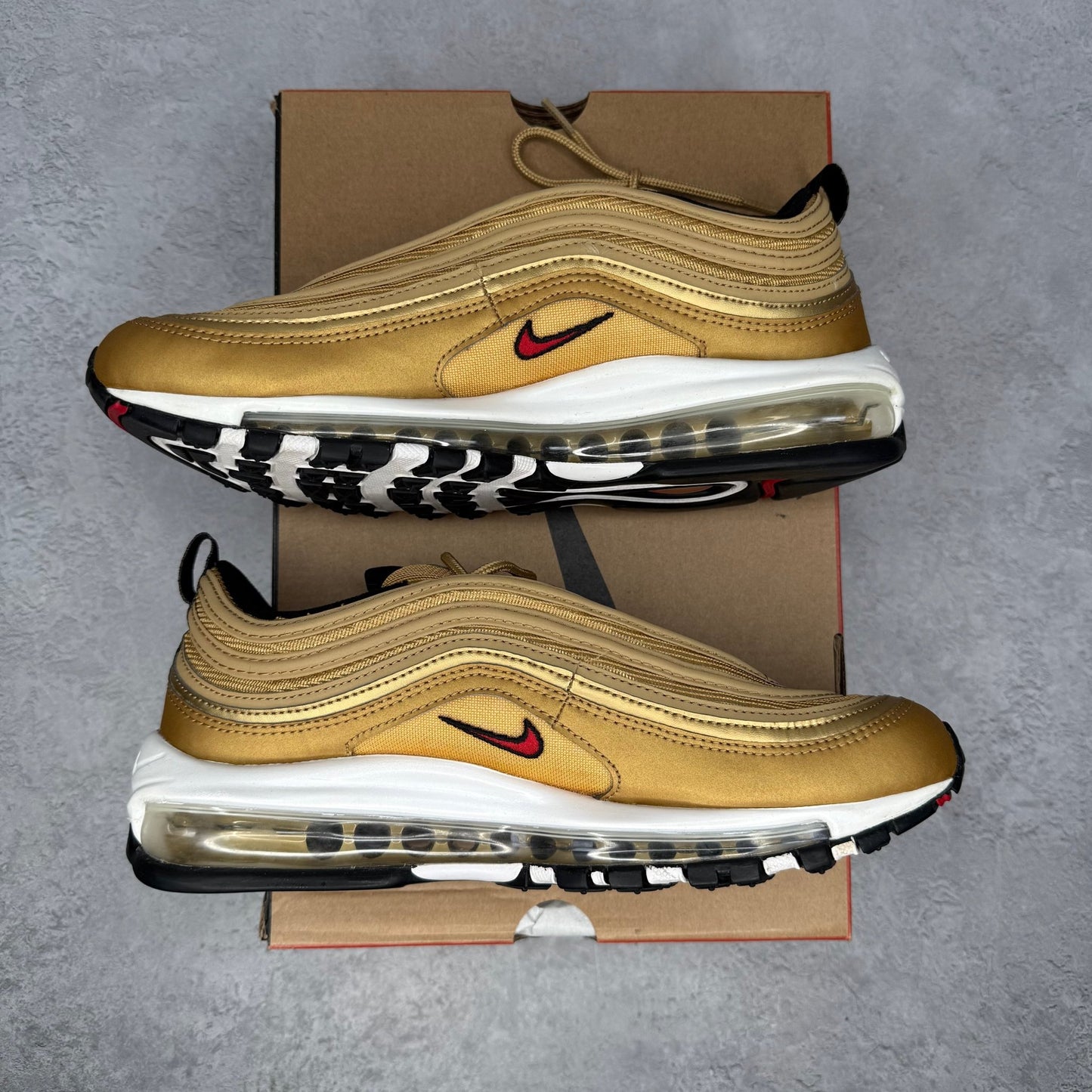 Nike Air Max 97 OG Golden Bullet (2023) *pre - owned* SIZE 8.5 - Kicks Collective PA - Nike - DM0028-700 - Men's Shoes - 8.5M/10W - Pre - Owned